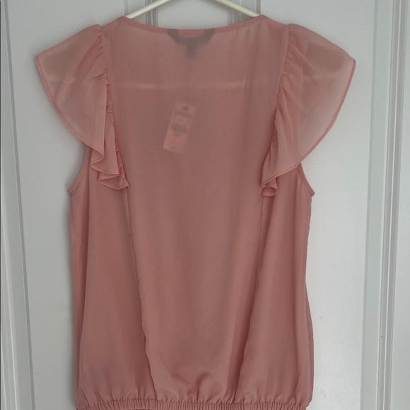 Express Blush Ruffle Blouse - Picture 2 of 2